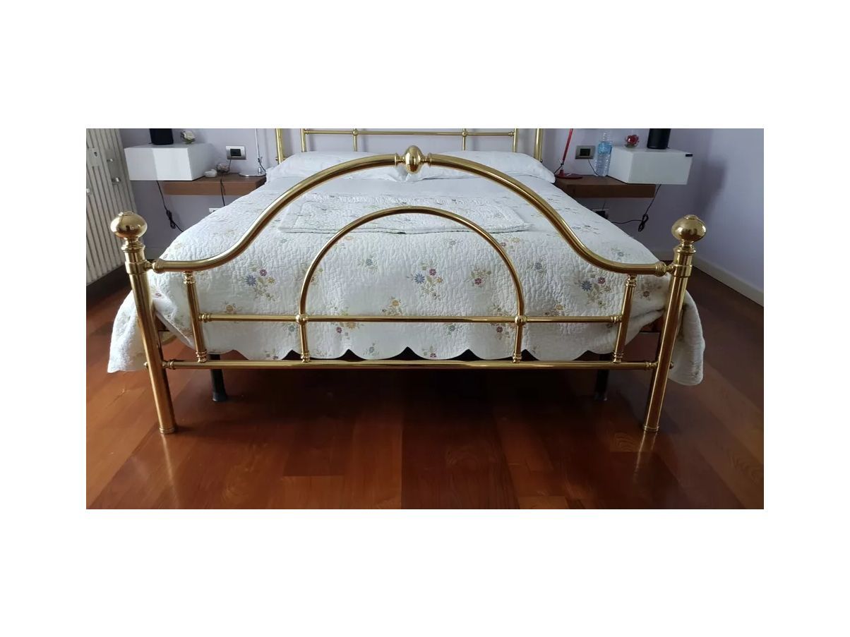 Letto matrimoniale in ottone (anni '70) Details