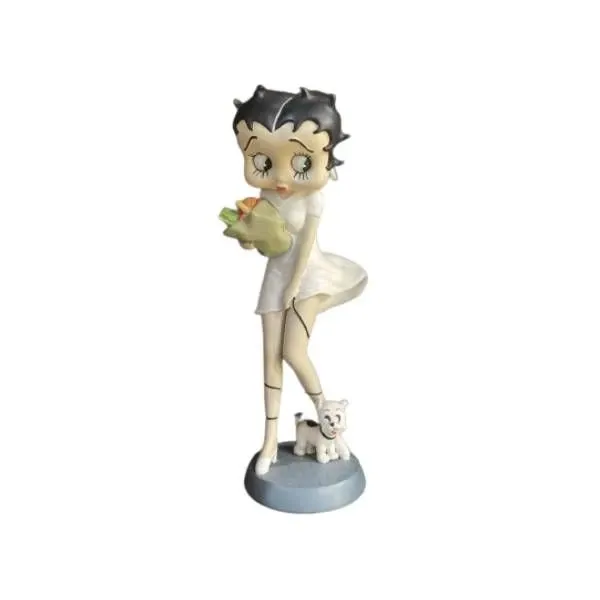 Betty Boop figurine in white dress, Fleischer Studios image