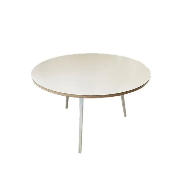 Loop Stand Round round table in laminate (white), Hay image