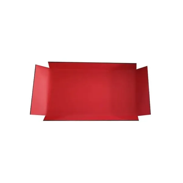 Vassoio rettangolare rivestito in pelle (rosso), Poltrona Frau 1