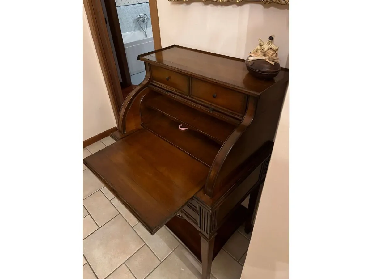 Secretaire vintage in ciliegio massello,  2