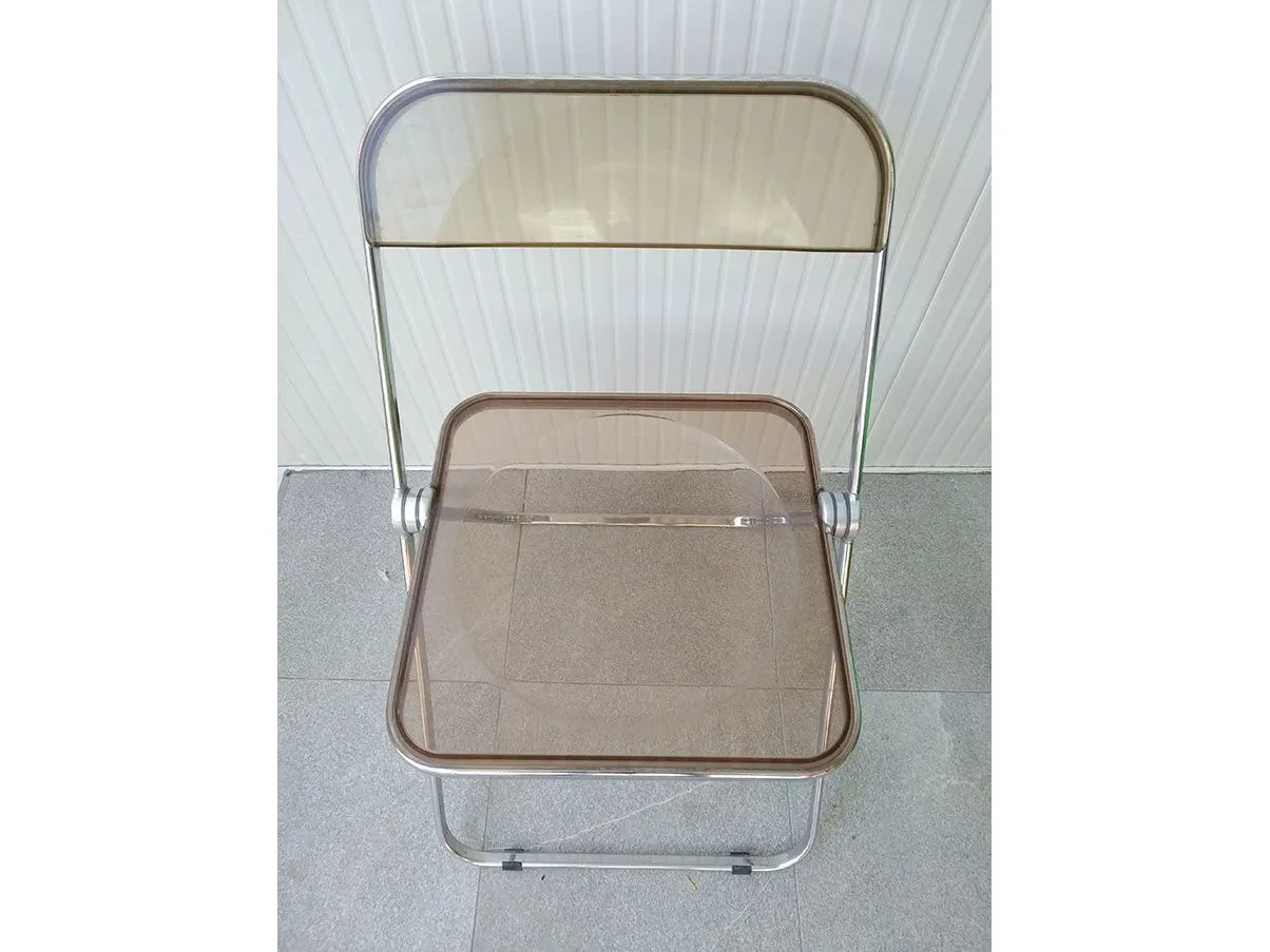 Folding chair Plia polypropylene (pink), Anonima Castelli 