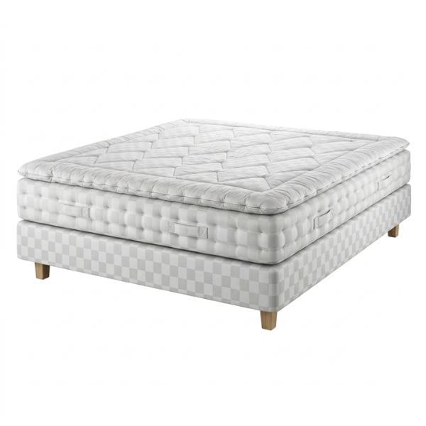 Cama matrimonial Maranga gris claro image