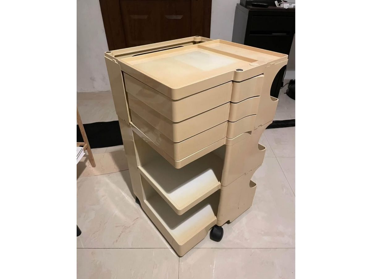 Büro-Rollcontainer Boby von Joe Colombo (70er Jahre) Front