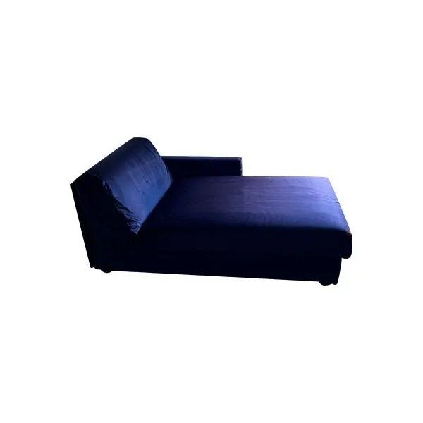 Zaza chaise longue in velvet with container (blue), Campeggi image