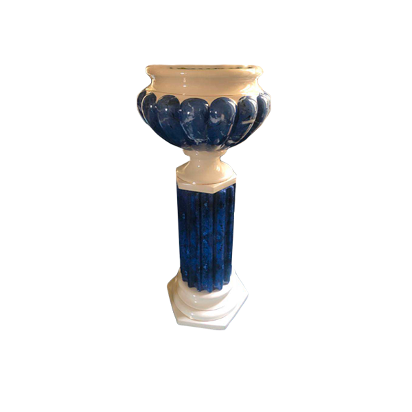 Decorative column with ceramic vase, B Ceramiche image