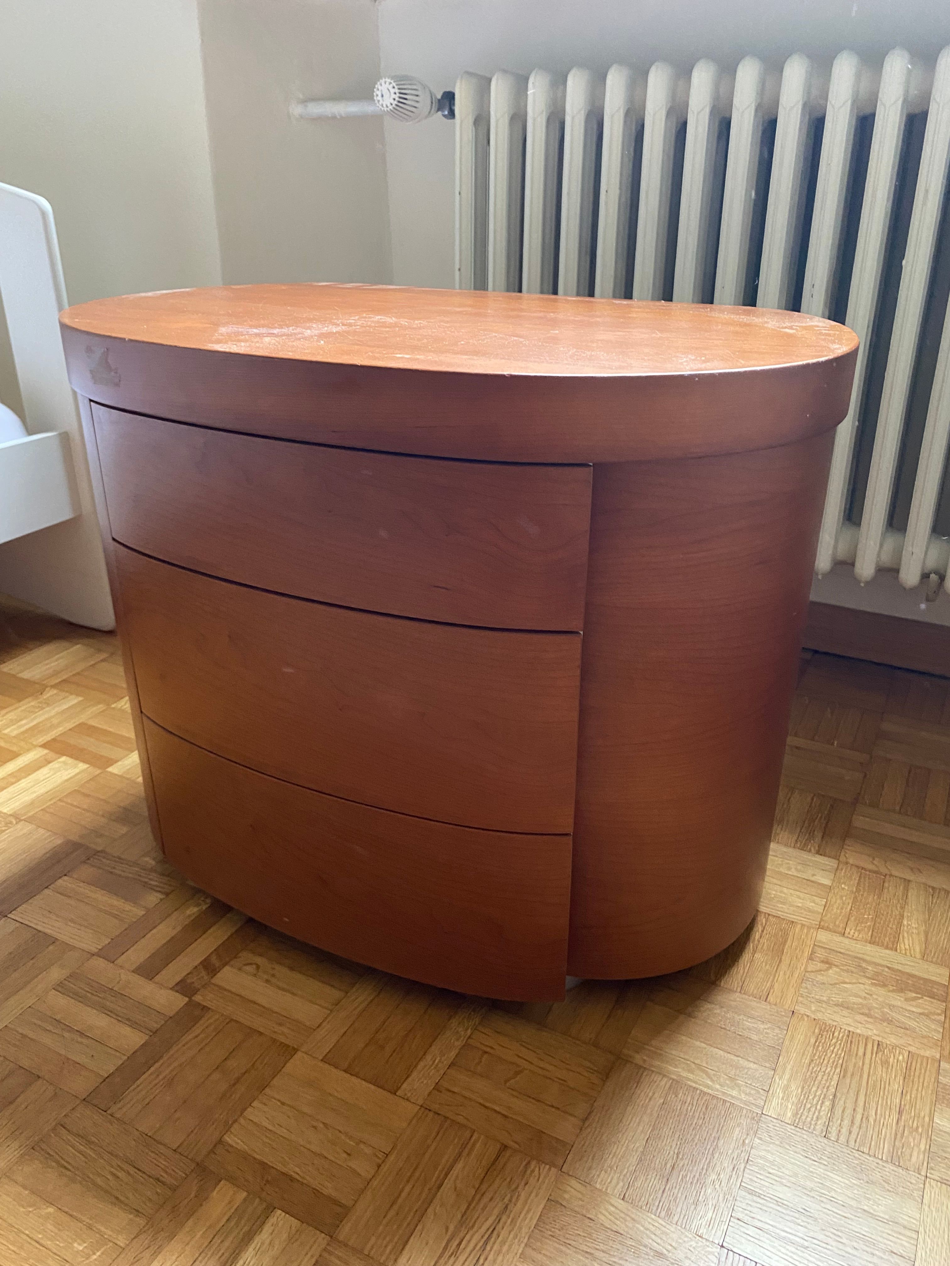 Cherry Wood Nightstand (1990s) Main