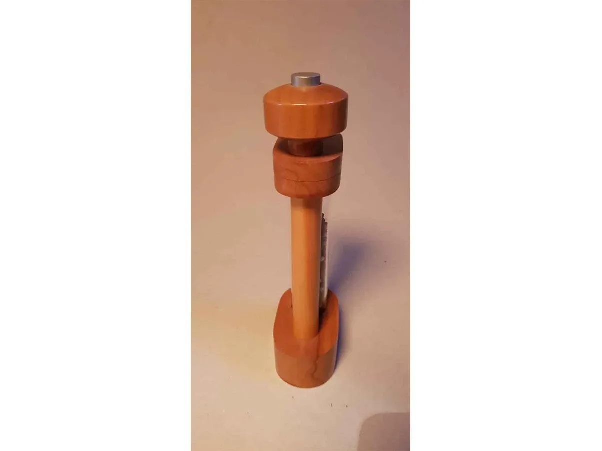 Pepper mill by Ettore Sottsass in pear wood, Alessi 2