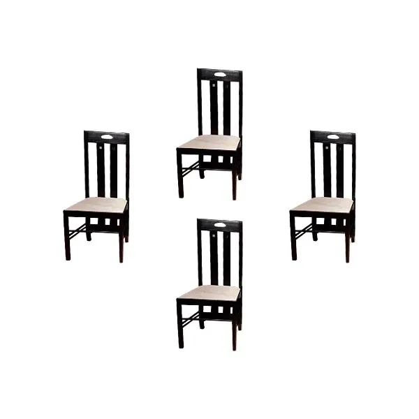 Set of 4 834 High Ingram chairs by Mackintosh, Alivar image