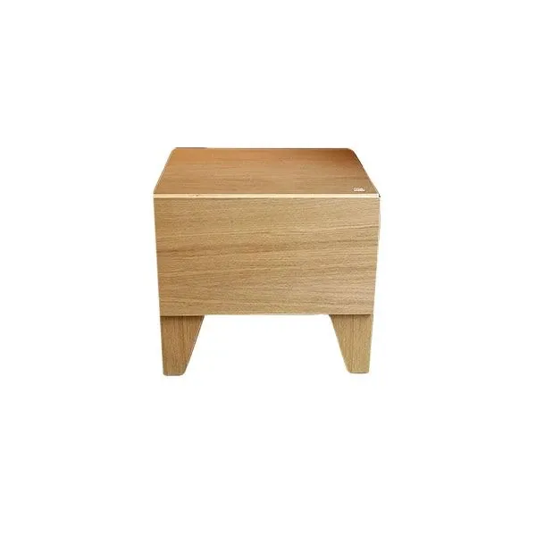 Onia bedside table in oak with wooden drawer, Disegno Mobile image