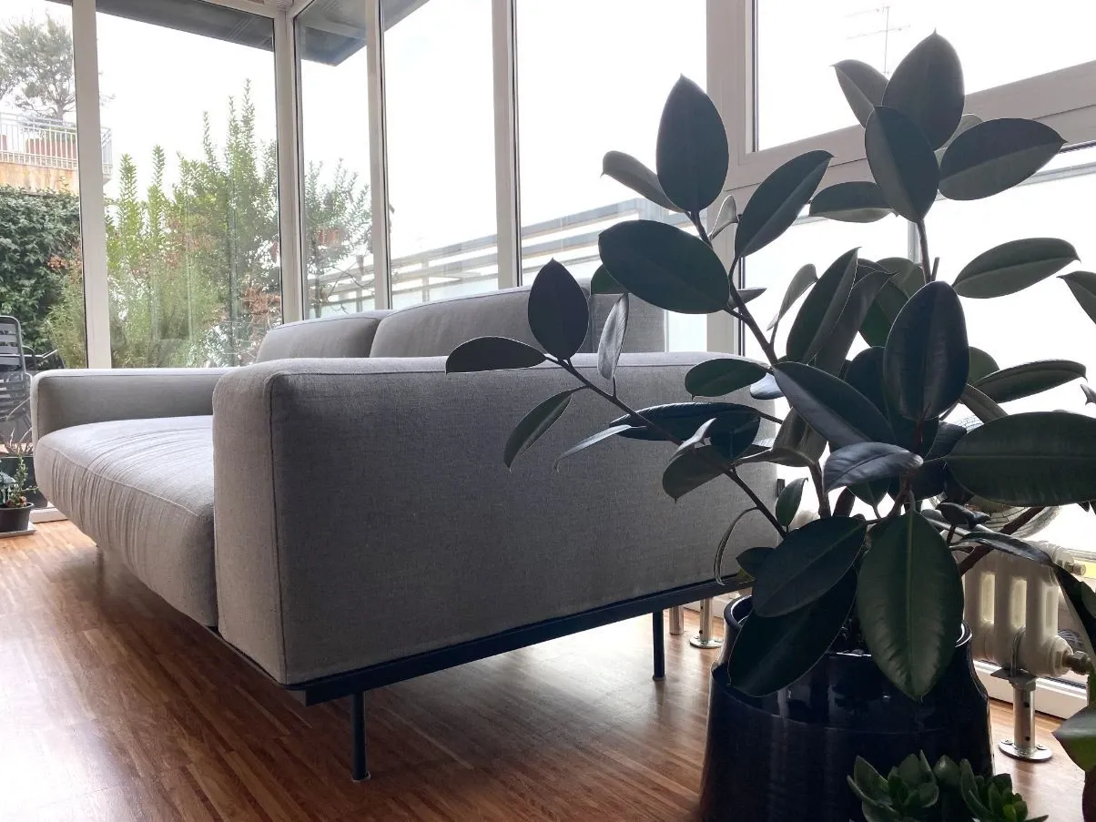 Divano 2 posti Sit Up in tessuto grigio, Vibieffe 2