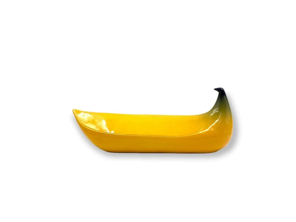 Scultura Banana vintage in ceramica (anni '70), Zanolli  4