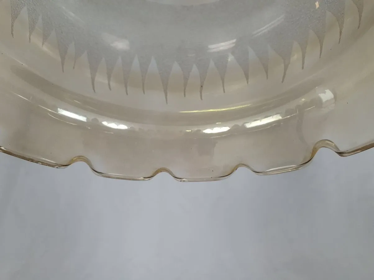 Lampada a sospensione vintage in vetro trasparente (anni'70), 6