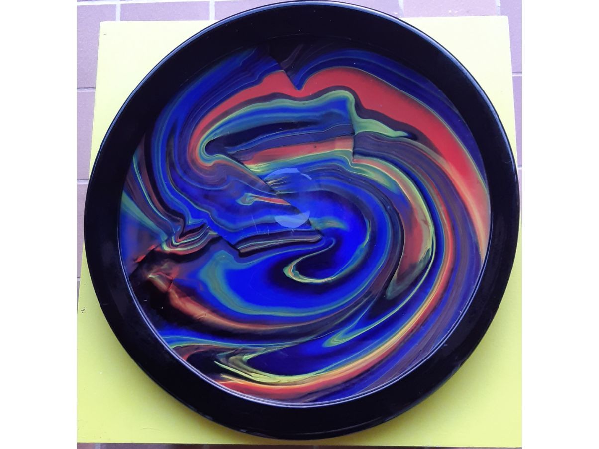 Murano glass plate Mercurio, Missoni image