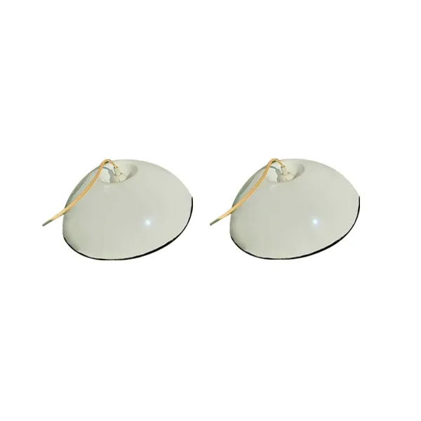 Set of 2 Relemme 74/75 suspension lamps in metal (white), Flos image