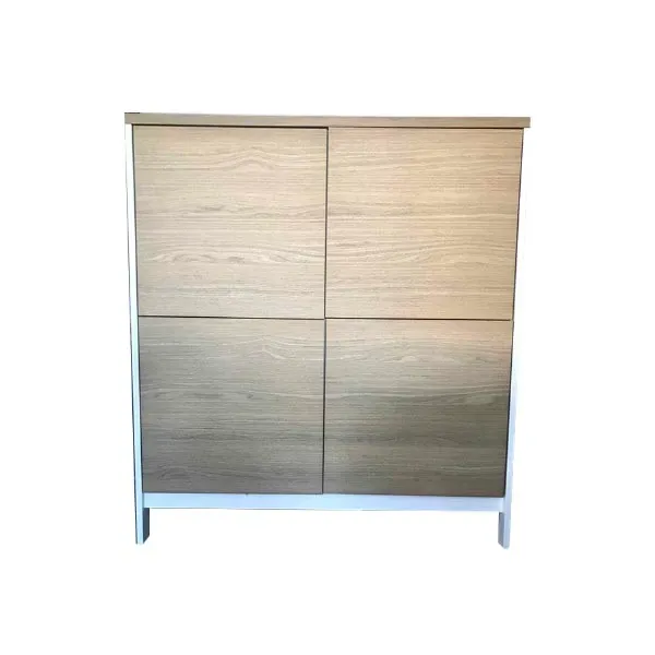 Factory sideboard in metal and oak wood, Calligaris image