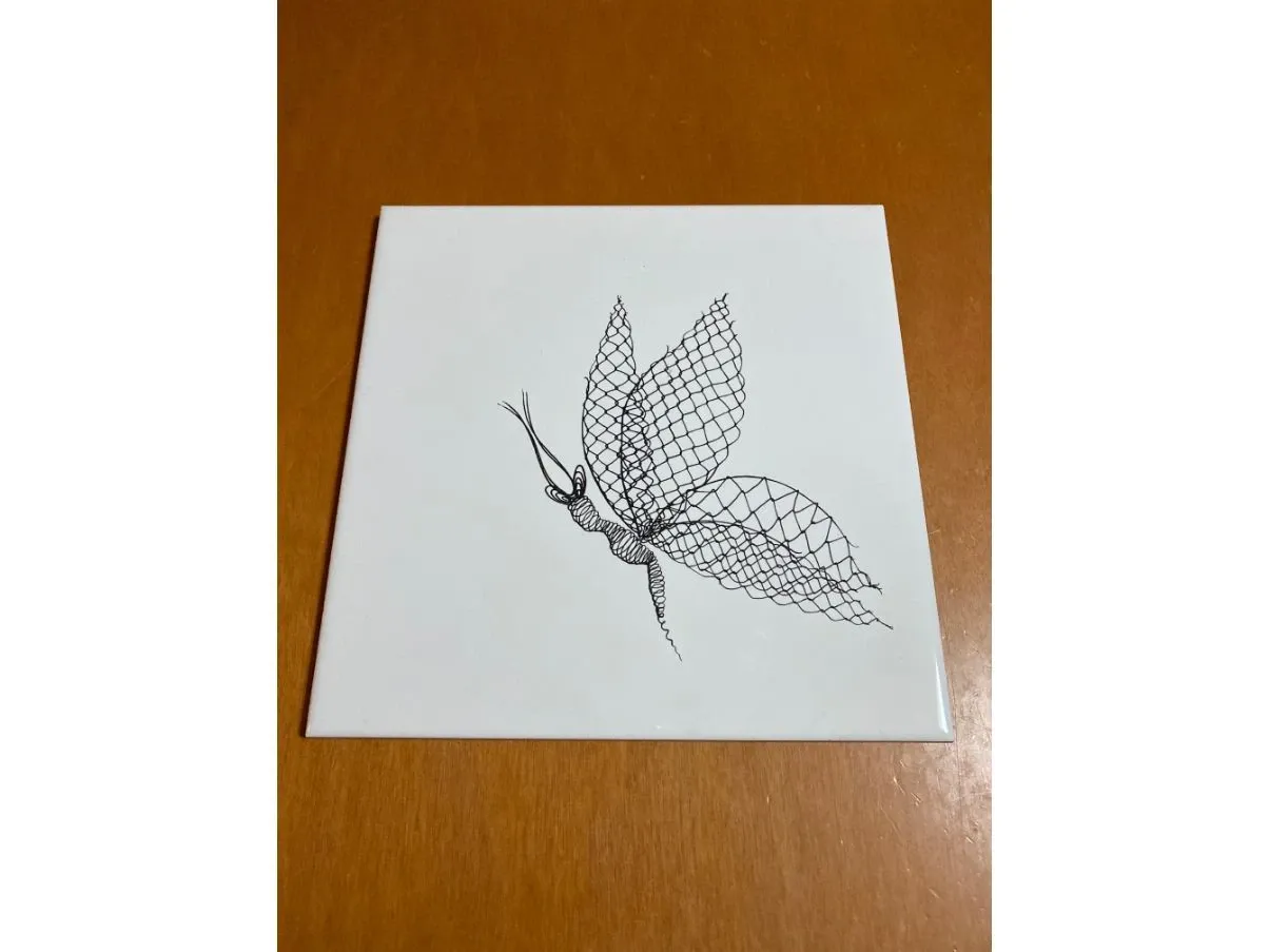 Piastrella di ceramica Madame Butterfly, Bardelli 2