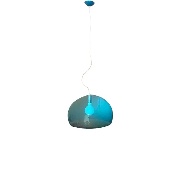 Lampada a sospensione FL/Y materiale plastico (blu), Kartell 2