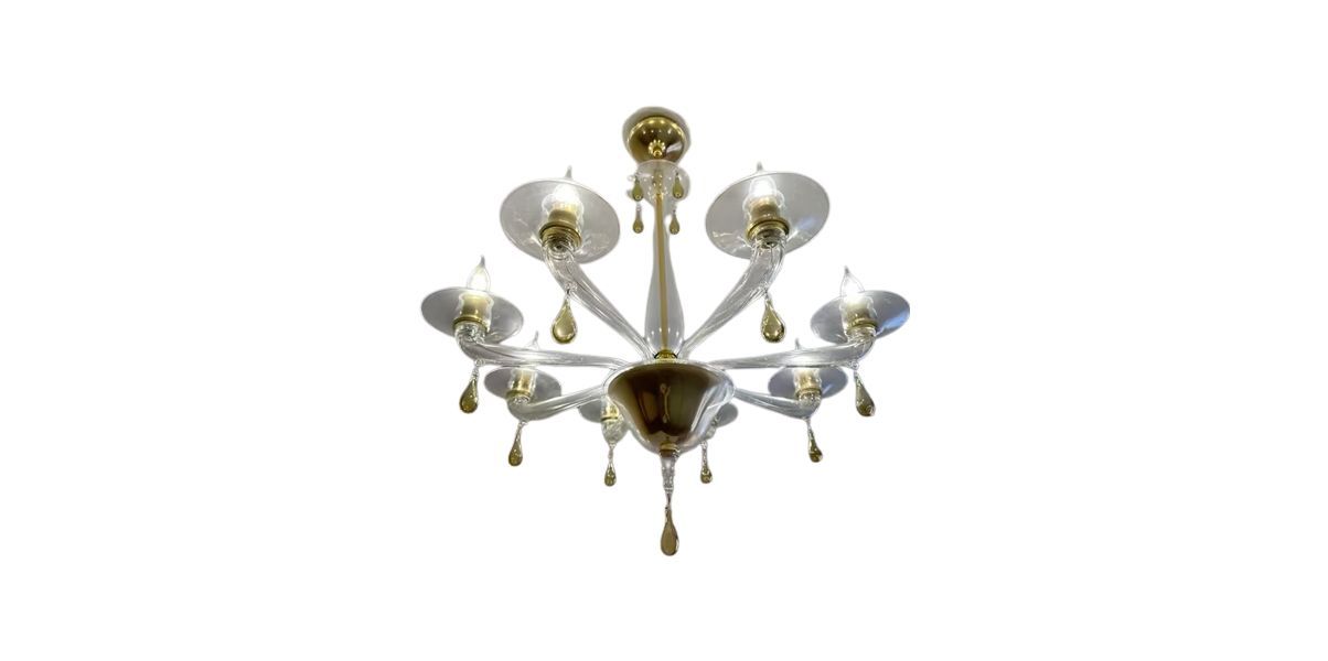 Scarlatti 99.19 chandelier with 8 lights, Venini  image