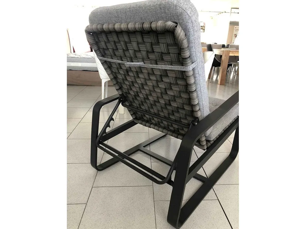Relaxsessel Montecarlo aus Stoff (grau) 4