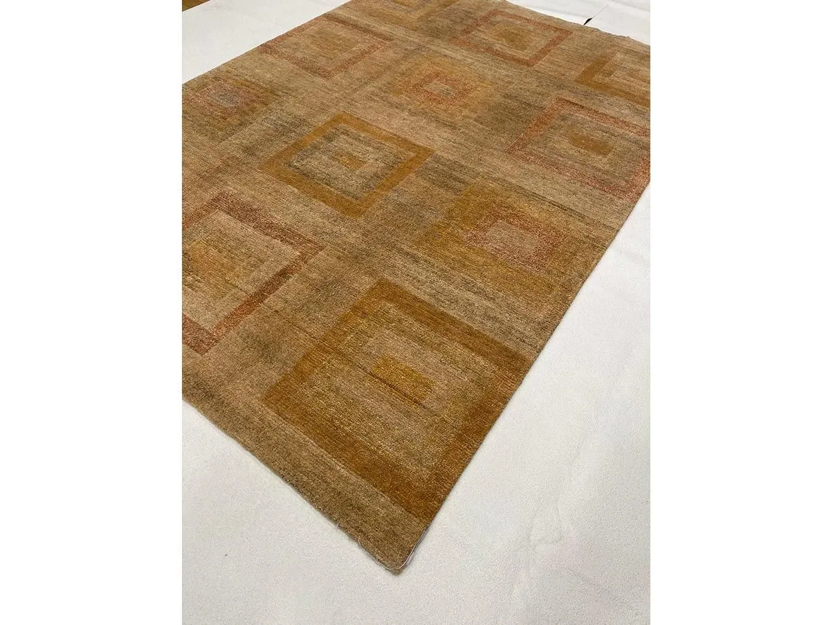 Rechteckiger Nepal-Teppich 43710 aus Wolle und Hanf 4