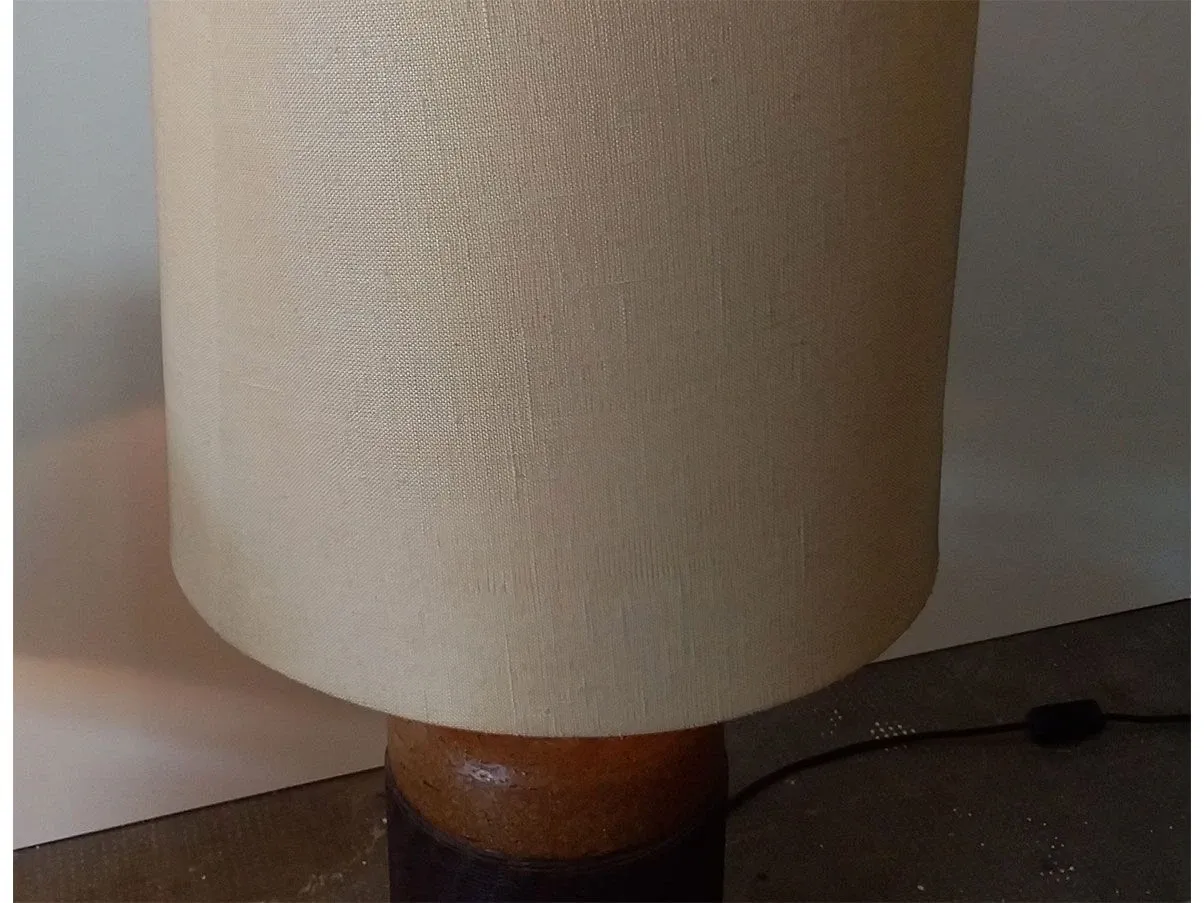 Set of 2 terracotta and rope table lamps, Paf Studio 2