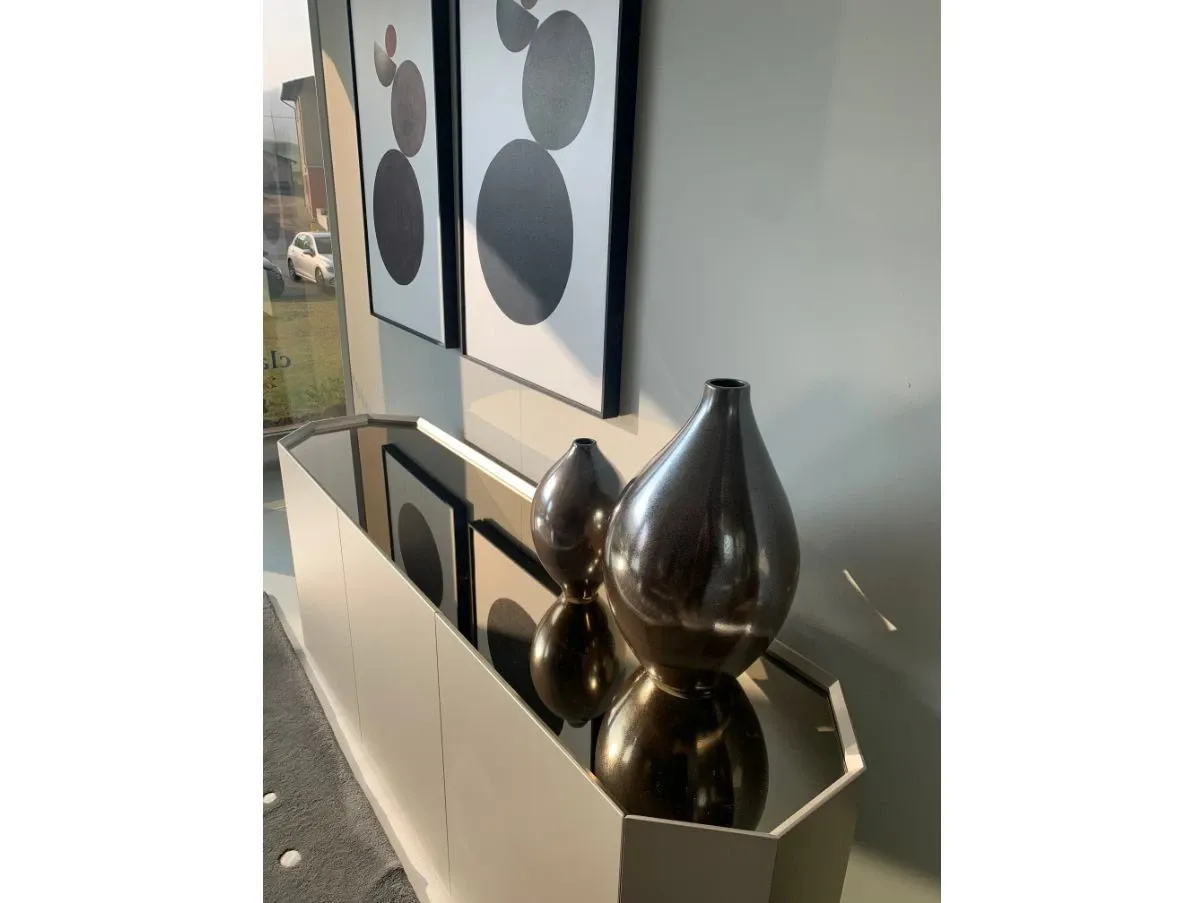 Chelsea sideboard in lacquered wood and crystal, Cattelan Italia 5