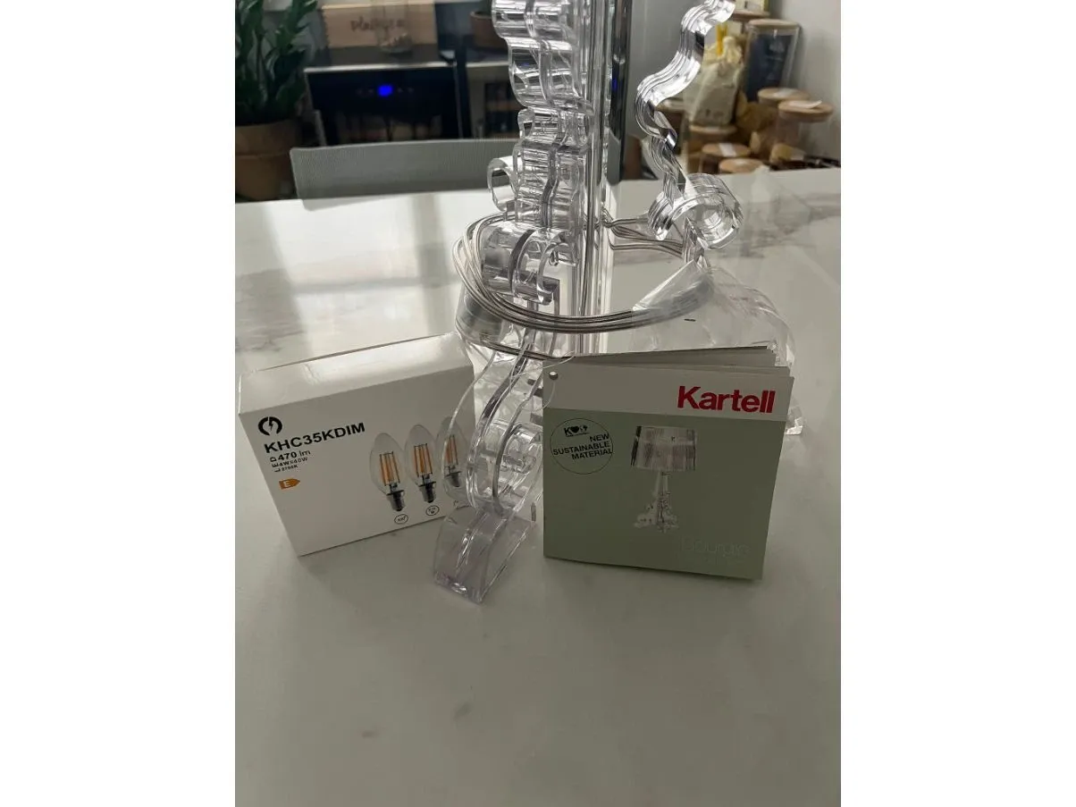 Lampada da tavolo Bourgie trasparente, Kartell 3