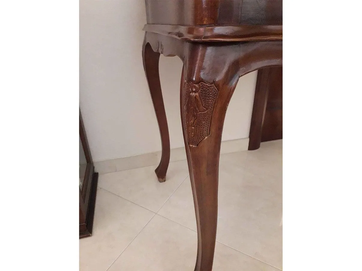 Classic style console desk in wood (Brown) 3