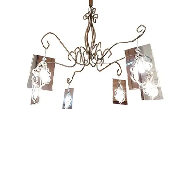 Mademoiselle suspension lamp in iron, Terzani image