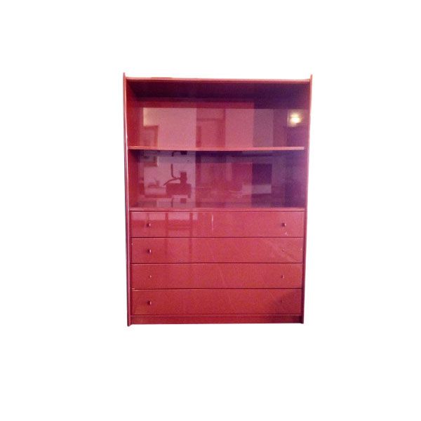 Olinto bookcase by Kazuhide Takahama wood (red), B&B Italia image