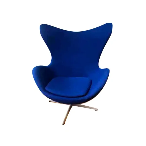 Egg chair (Poltrona Uovo) di Arne Jacobsen in tessuto, Fritz Hansen image