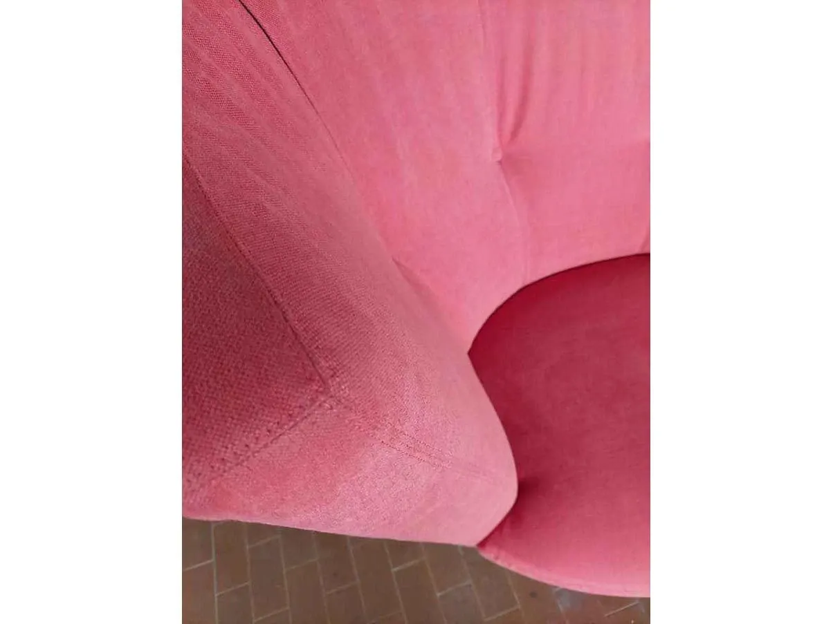 Poltrona girevole Arabella in tessuto (rosso), Giorgetti 3