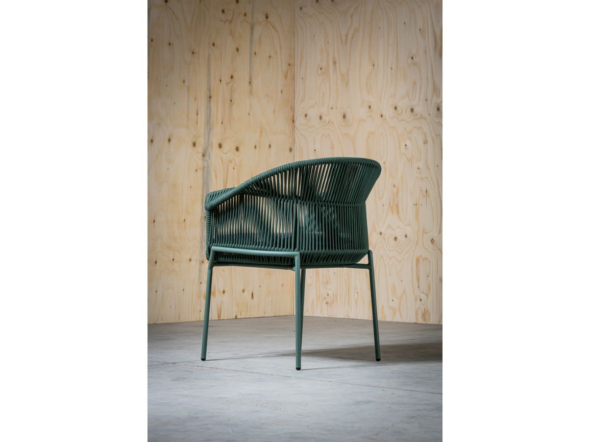 Scala outdoor chair in fabric and aluminum (green), Livintwist 2