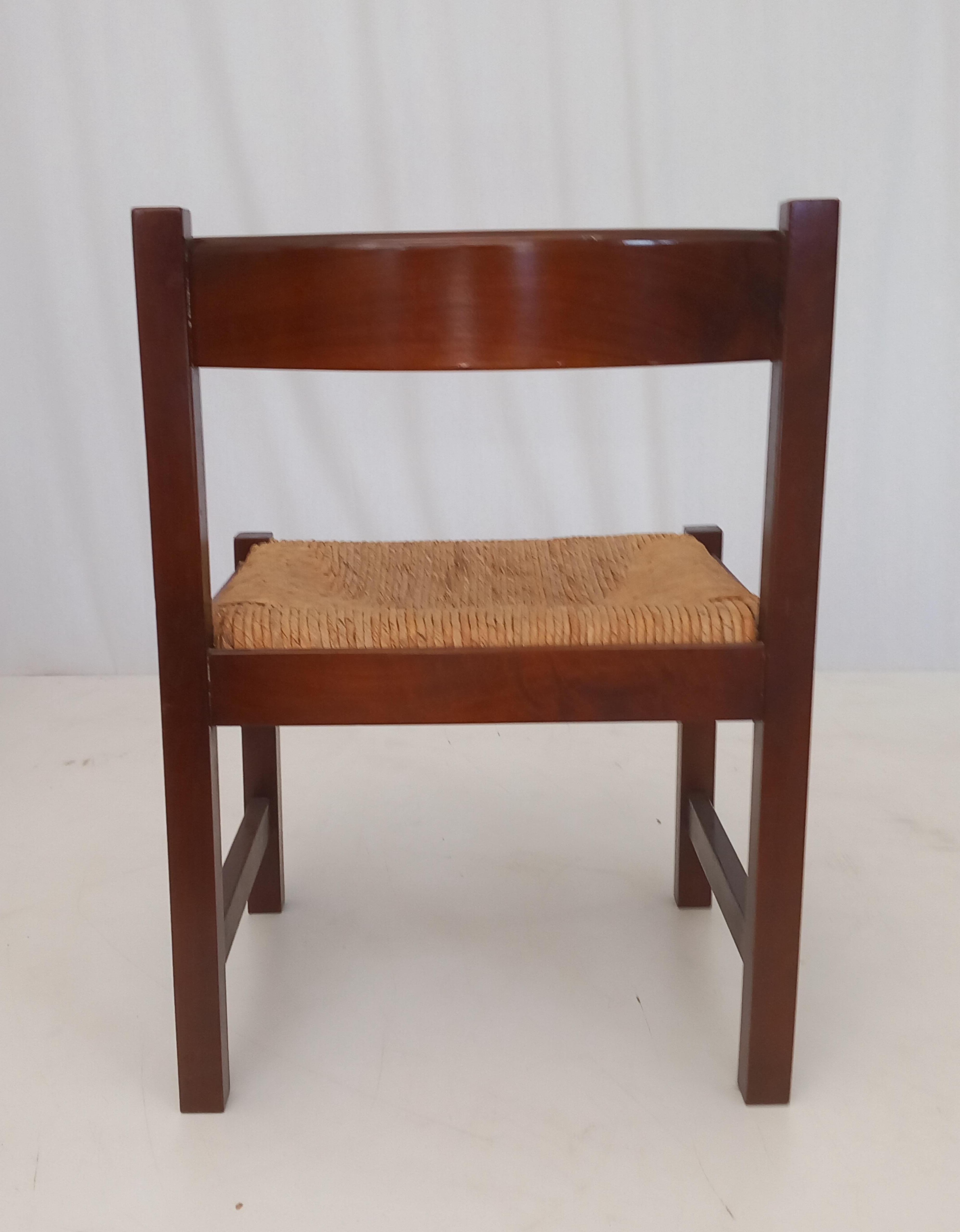 Set di 4 sedie Torbecchia di Giovanni Michelucci (anni '70) Defects