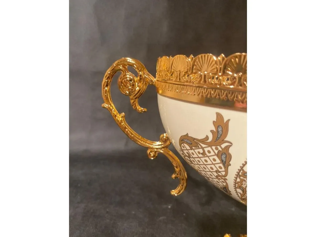 Cup in ceramic and 24k gold, Masoni 4