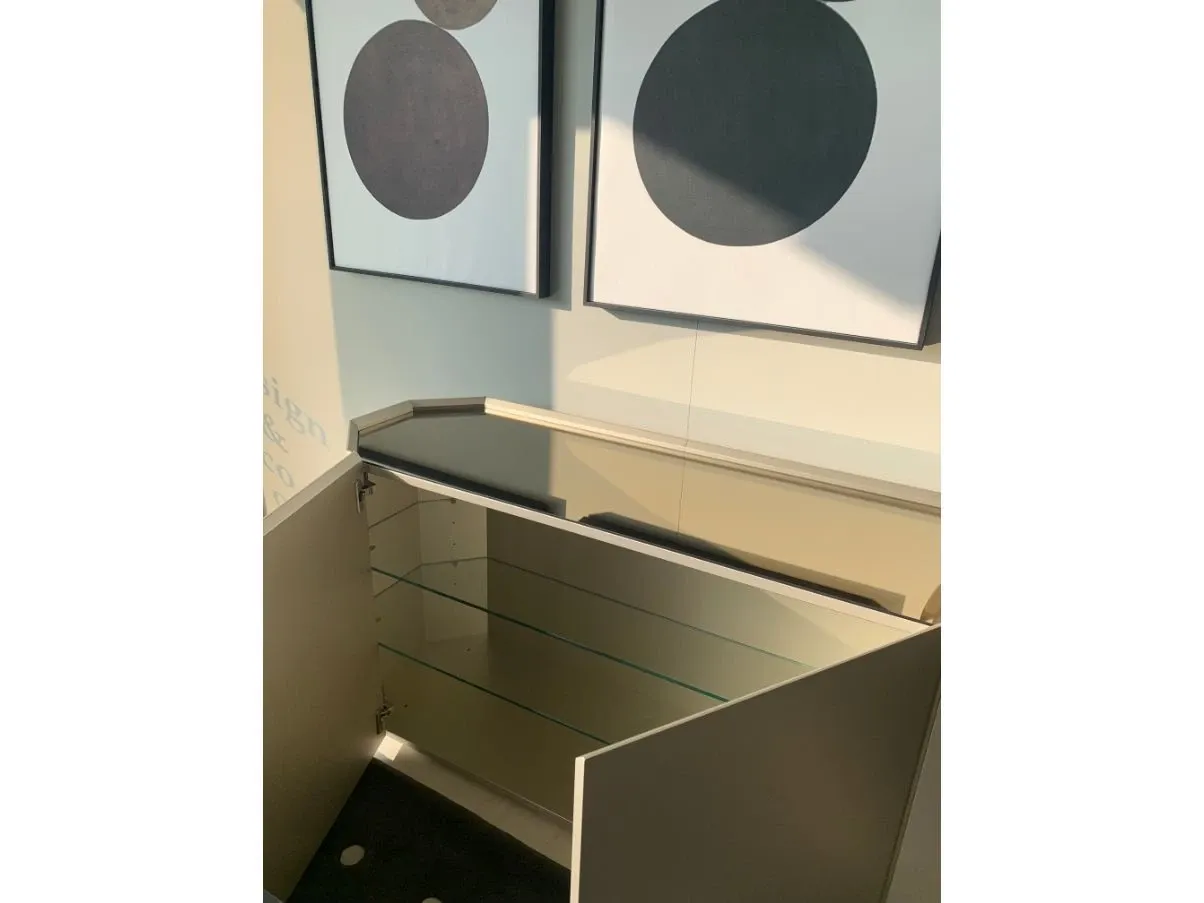 Chelsea sideboard in lacquered wood and crystal, Cattelan Italia 6