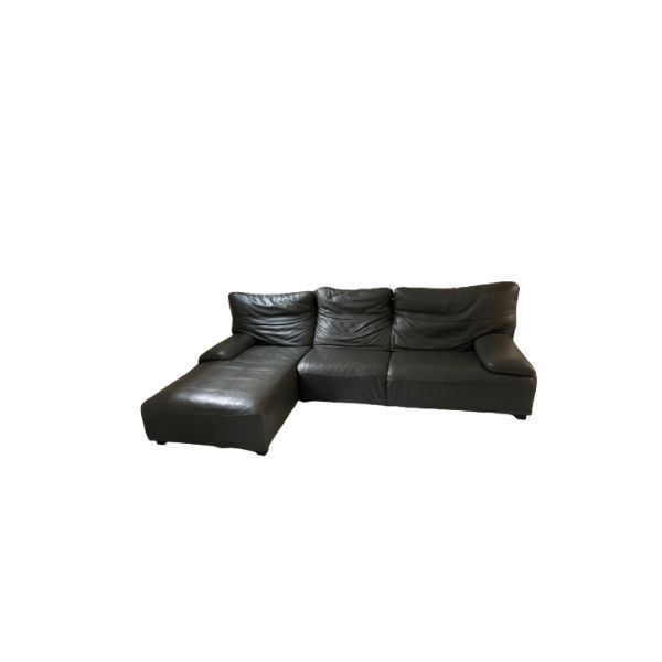 4 seater leather sofa with chaise longue, Brianform image