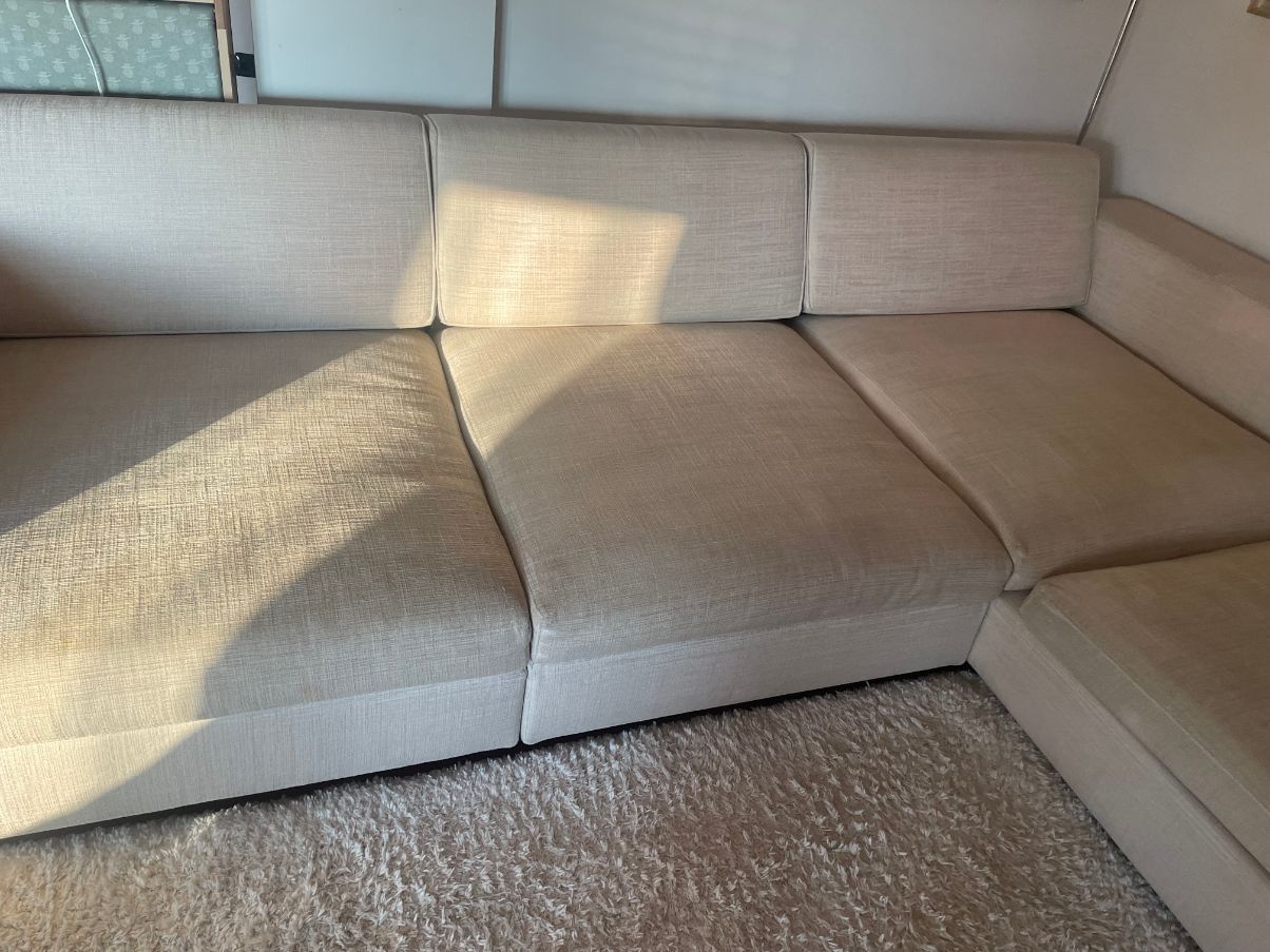 Turner 4 seater sofa in grey fabric, Molteni&C Front