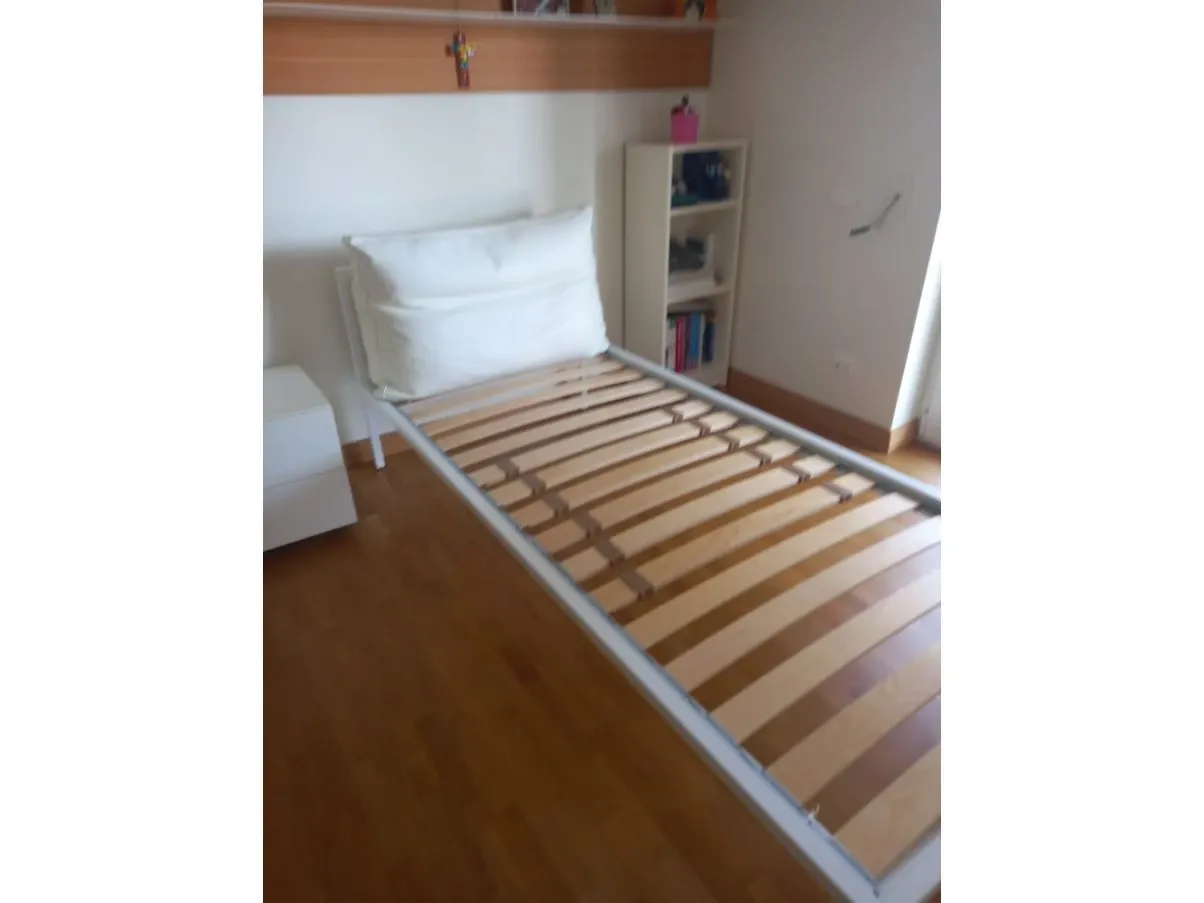 Letto singolo NYX in acciaio bianco, Zanotta 5
