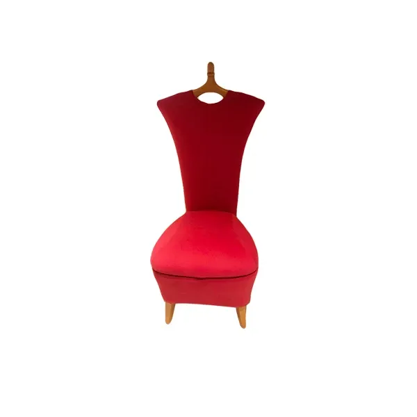 Poltrona Ancella schienale legno faggio (rosso), Giovannetti image
