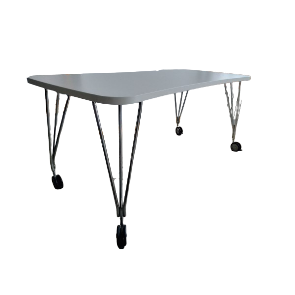 Max white table with wheels, Kartell image