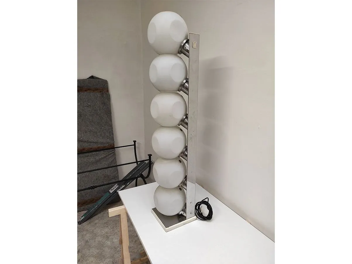 P440 floor lamp in glass and steel, Luci Illuminazione 3