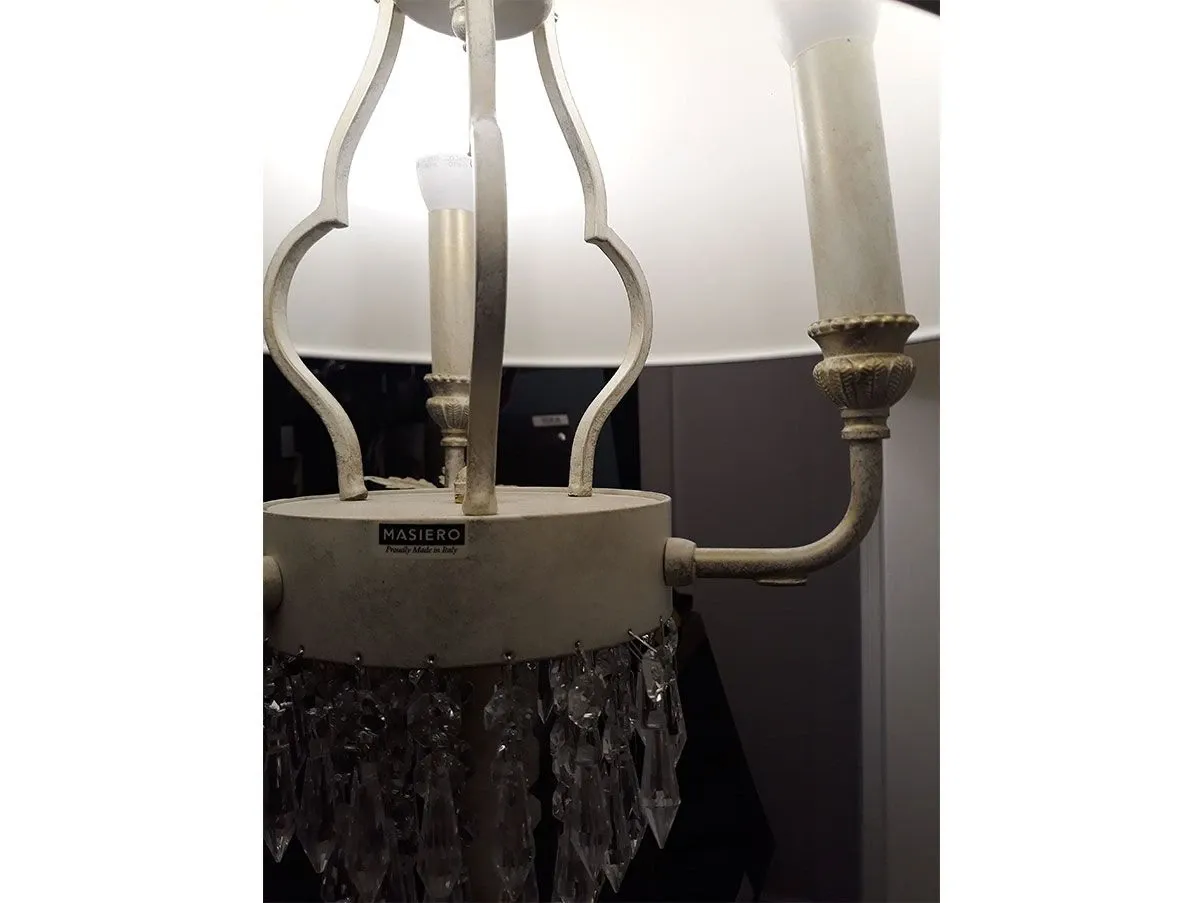 Glassé floor lamp in metal and crystal 2