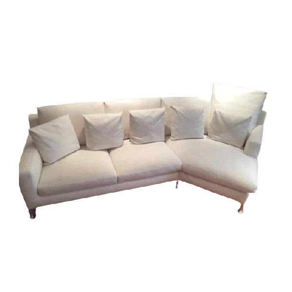 Harry corner sofa in white breme fabric, B&B Italia image