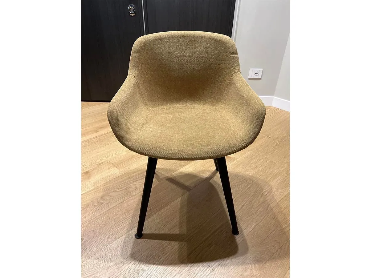 Set of 6 Igloo chairs in fabric (mustard), Calligaris 2