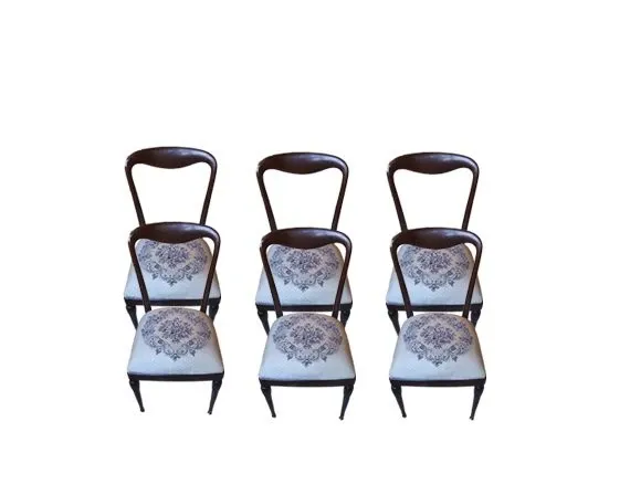 Set 6 1960s rosewood chairs image