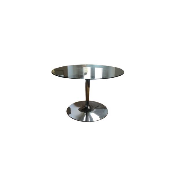 Vintage round tempered glass table, Calligaris image