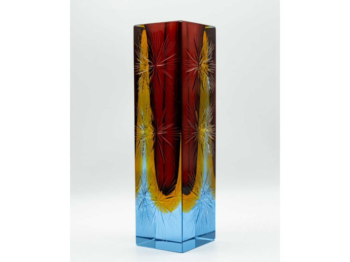 Vaso vetro rosso 33 cm