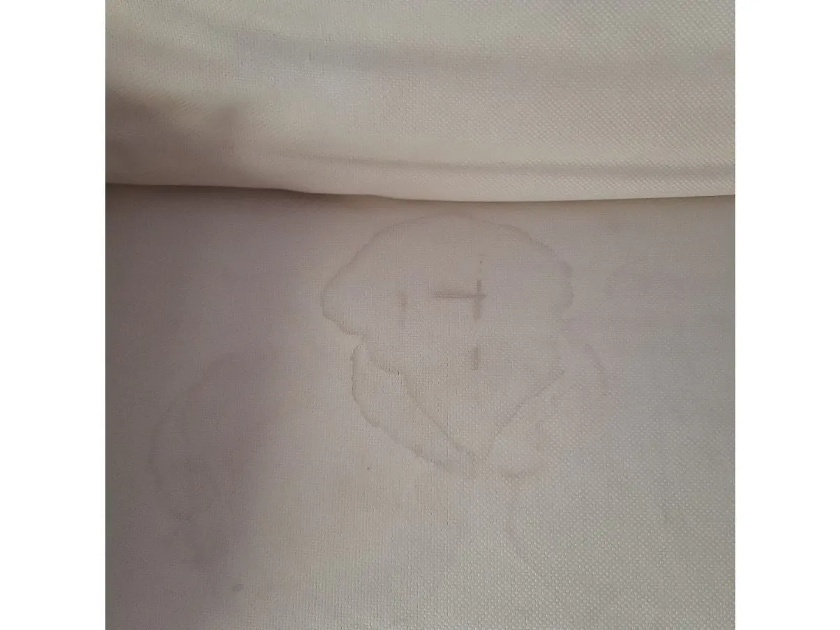 Divano angolare in tessuto bianco, Arketipo 7